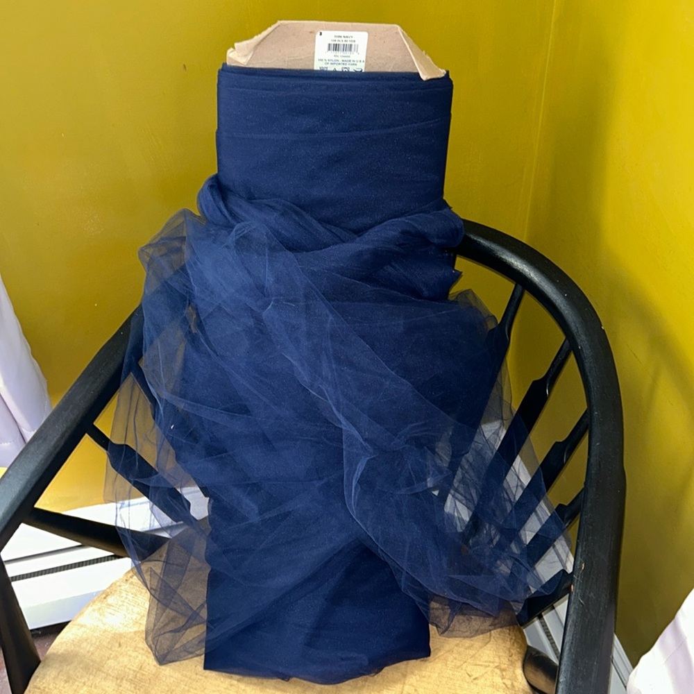 Navy tulle